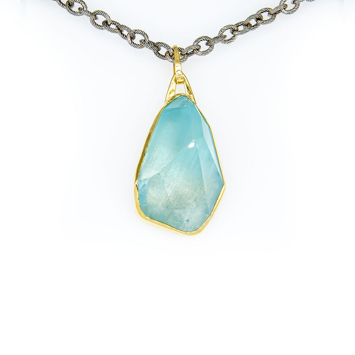 Aquamarine Statement Pendant