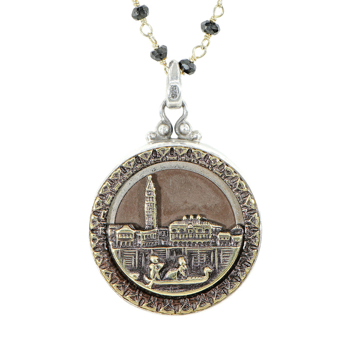 Antique Venice Button Necklace