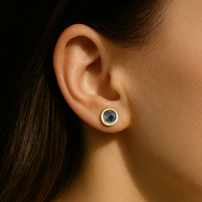 London Blue Topaz Stud Earrings