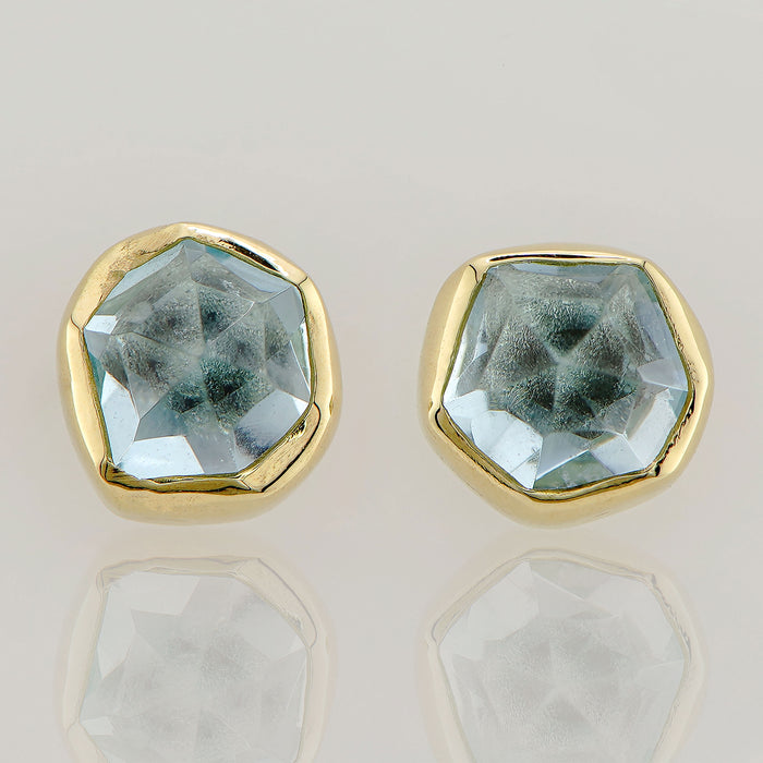 Aquamarine Stud Earrings