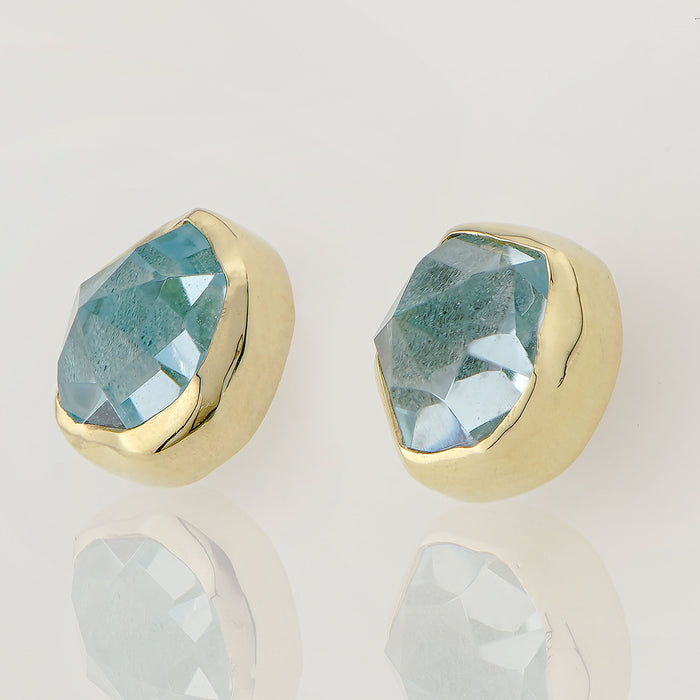Aquamarine Stud Earrings