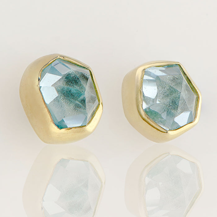 Aquamarine Stud Earrings