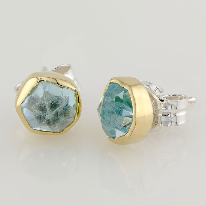 Aquamarine Stud Earrings