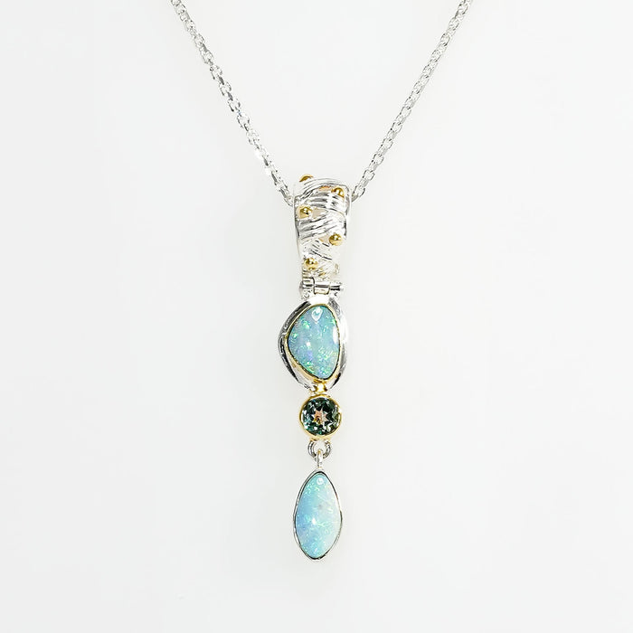 Opal & Delicious Topaz Pendant Necklace