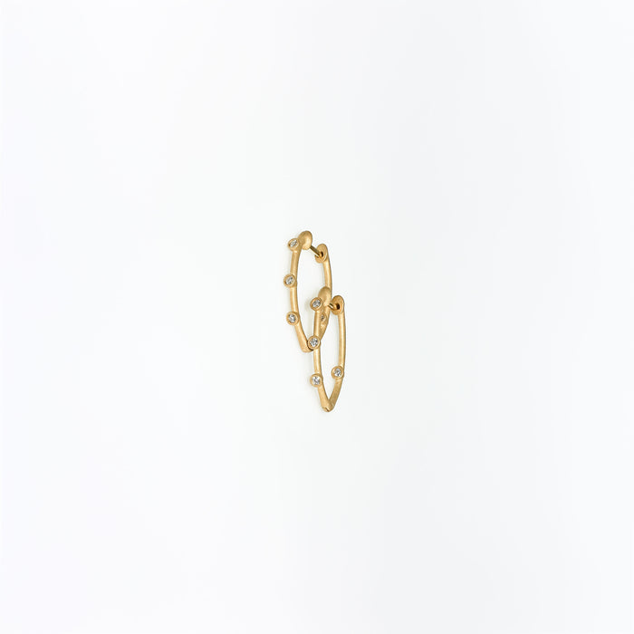 Cono Bow Hoop Huggie Earrings