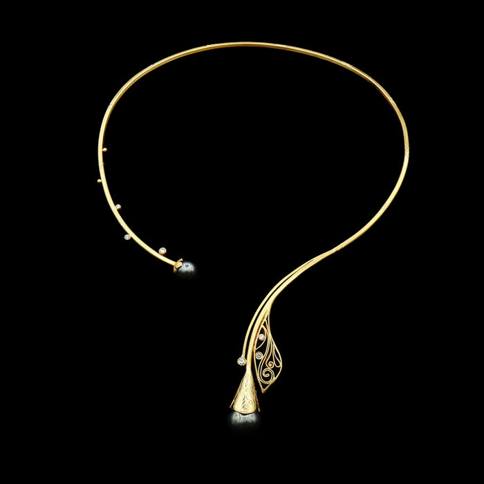 Tahitian Pearl & Diamond Necklace