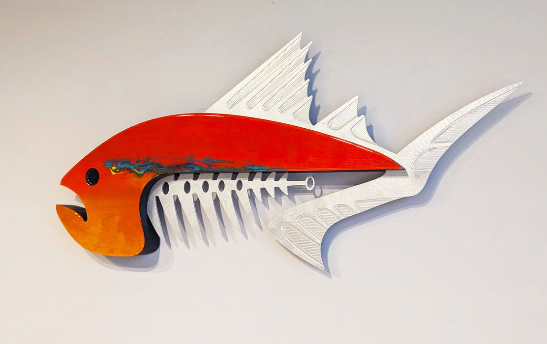 Big Fin Fire Wall Sculpture