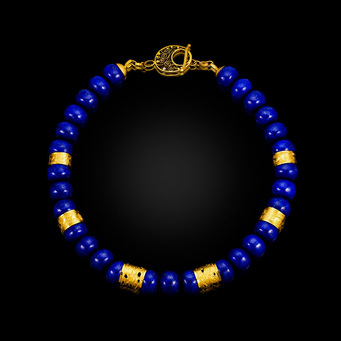 Lapislázuli Gold & Diamond Necklace