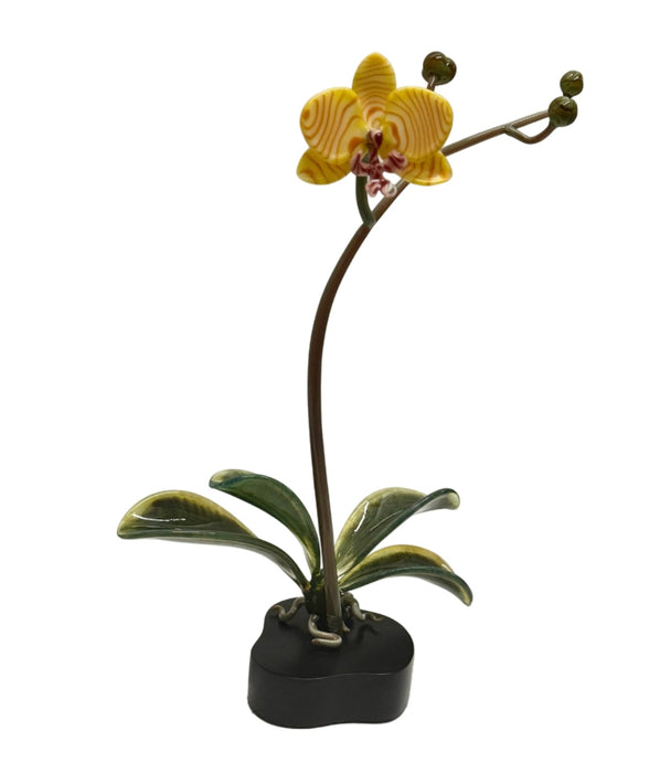 Doritaenopsis Yellow Striped Orchid Sculpture