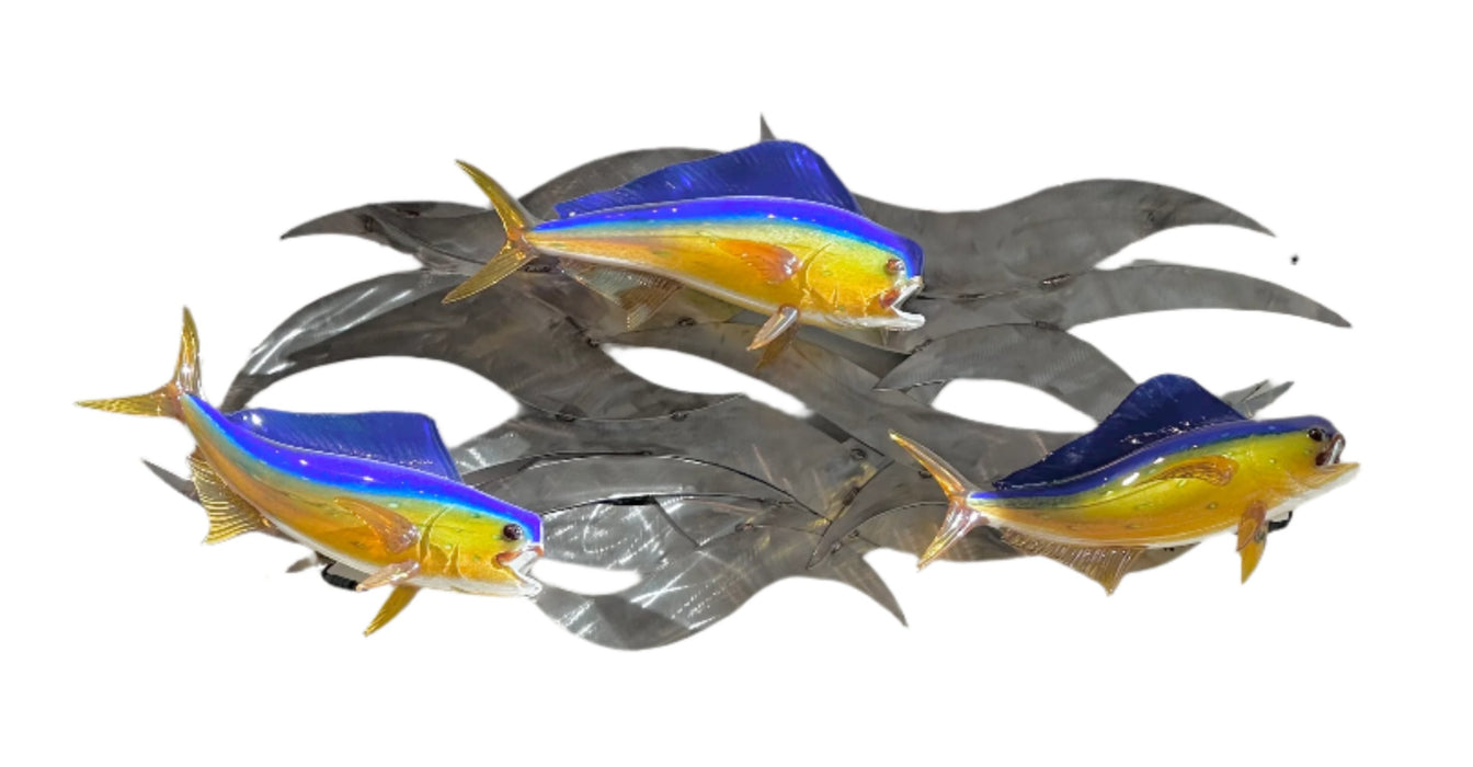 3 Mahi Mahi Wall Sculpture
