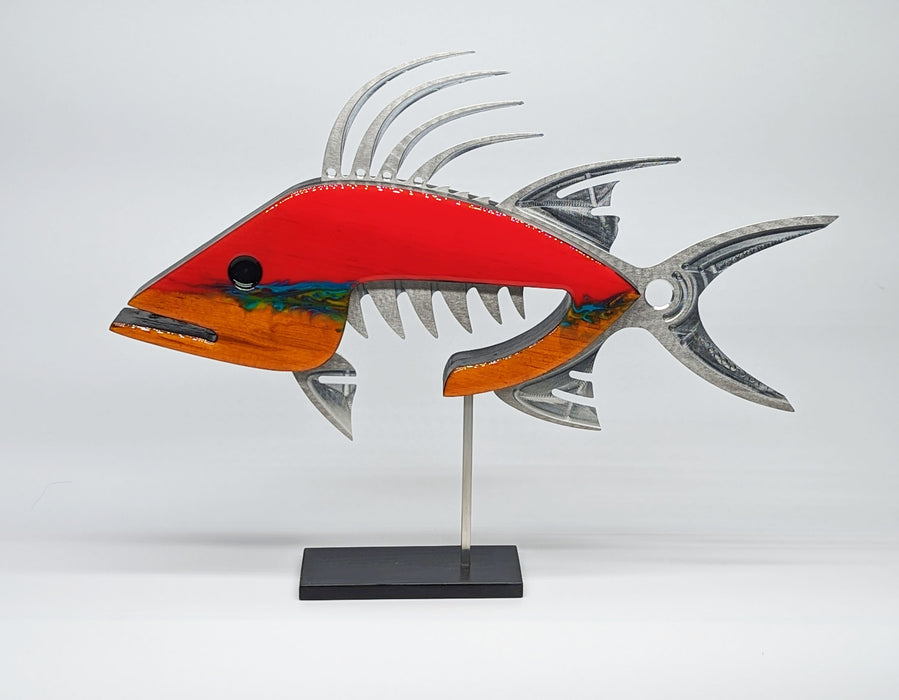 Red Hogfish Sculpture