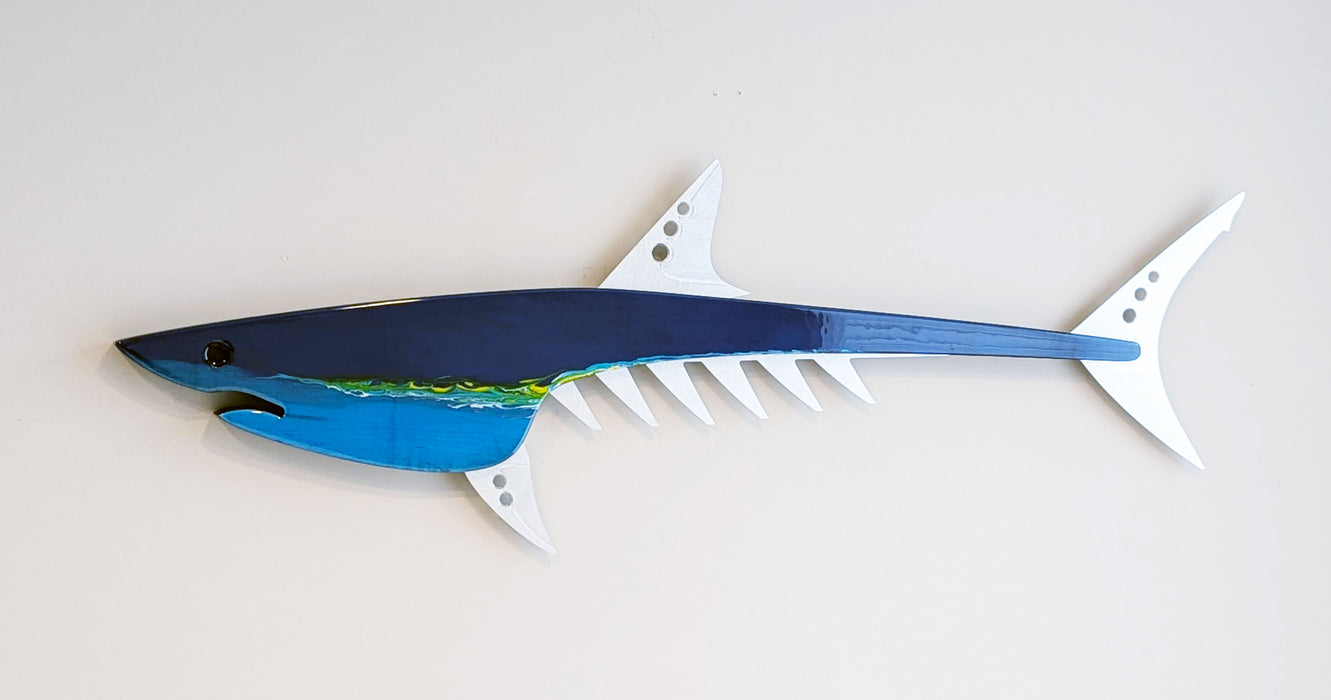 Tropical Mako Shark Sculpture