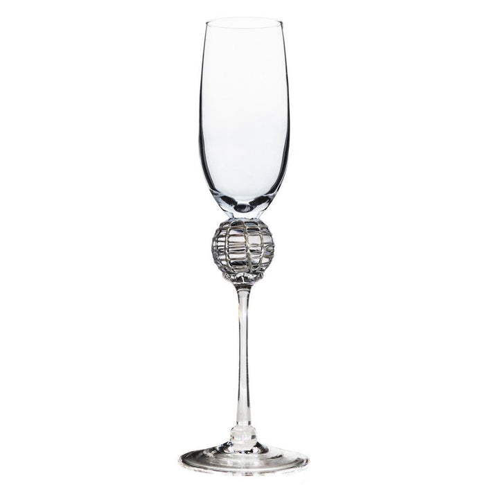 Silver Latitude Champagne Flute