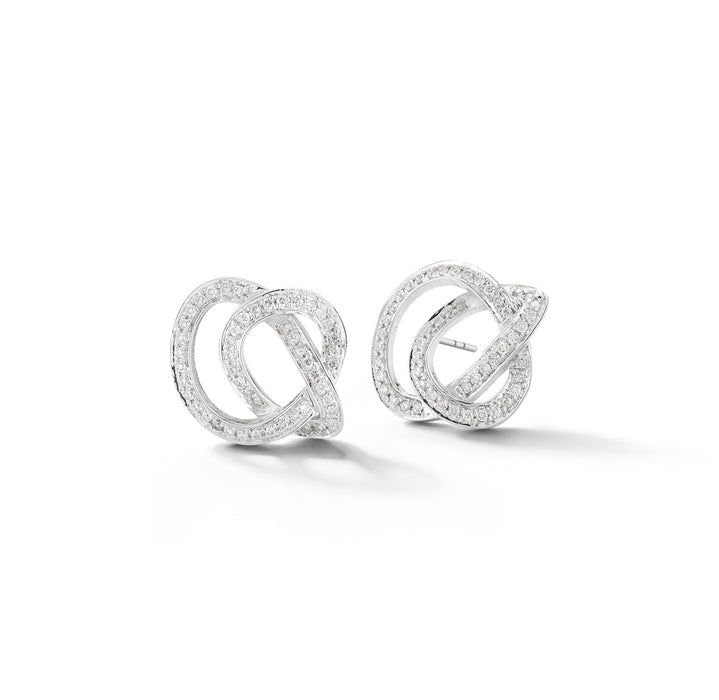 Scribble Pavé Studs Earrings