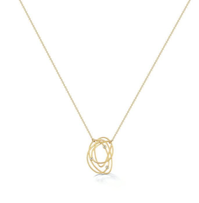 Scribble Single Tangle Necklace