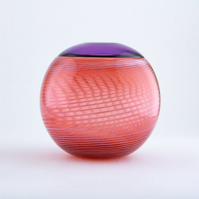 Purple and Salmon Purdy Vase