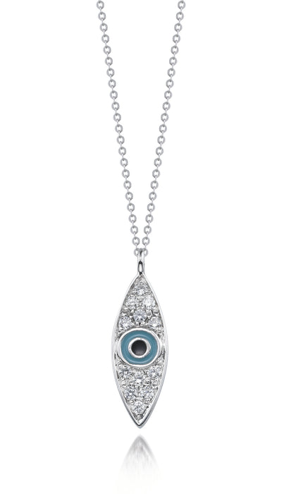 Graffiti Evil Eye Necklace