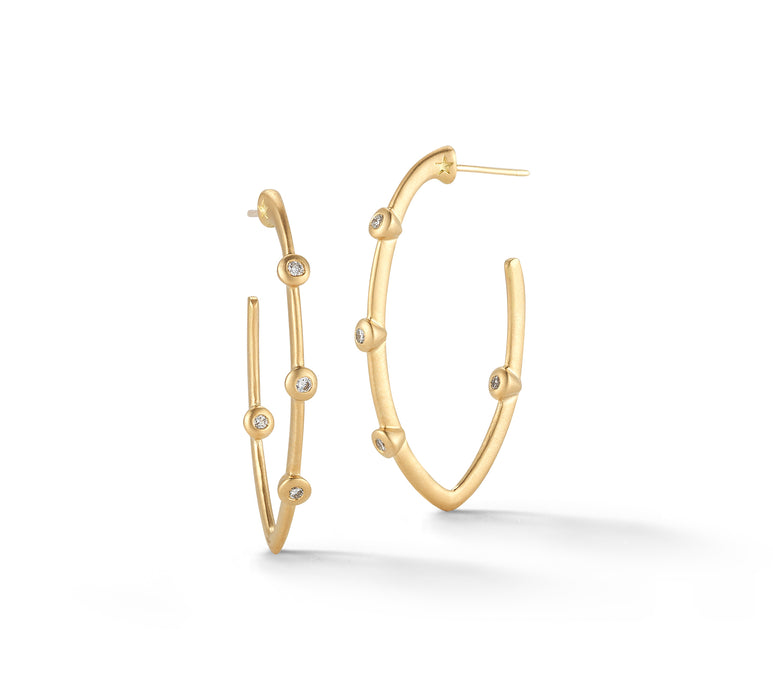Cono Bow Hoop Earrings