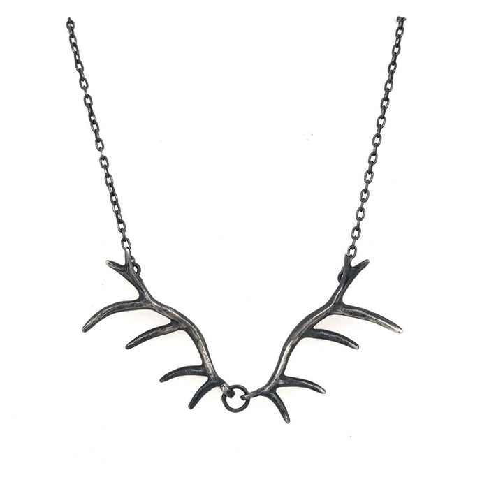 Double Elk Antler Necklace