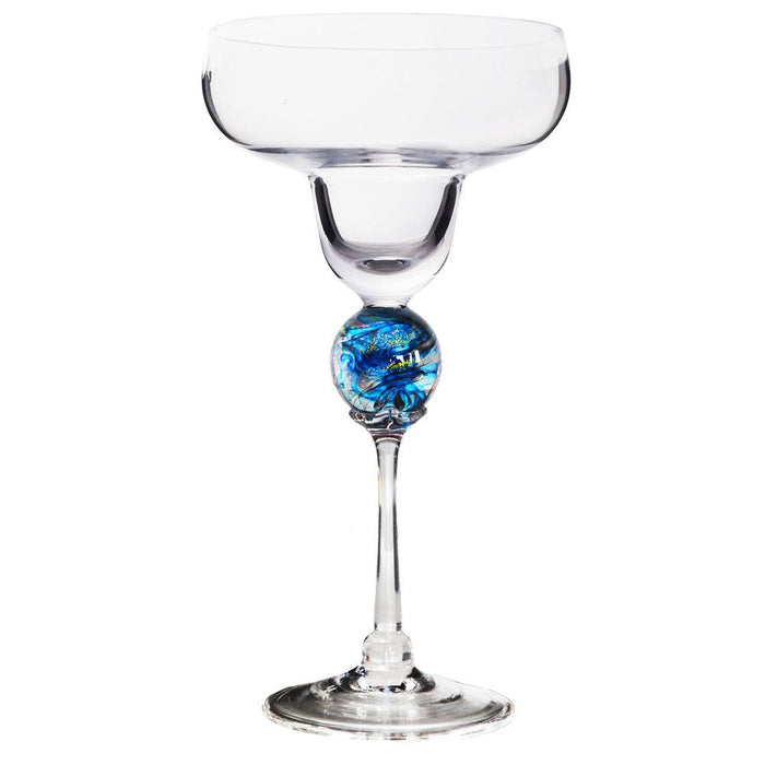 Turquoise Planet Margarita Glass