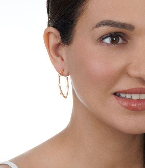 Cono Bow Hoop Earrings