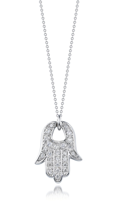 Graffiti Hamsa Necklace