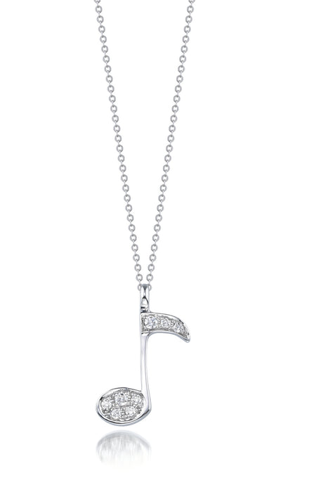 Graffiti Music Note Icon Necklace