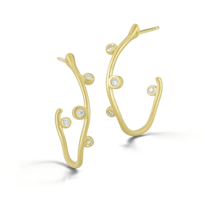Scribble Small Swivel Hoops
