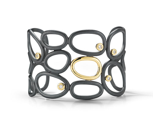 Scribble Shadow Trellis Cuff