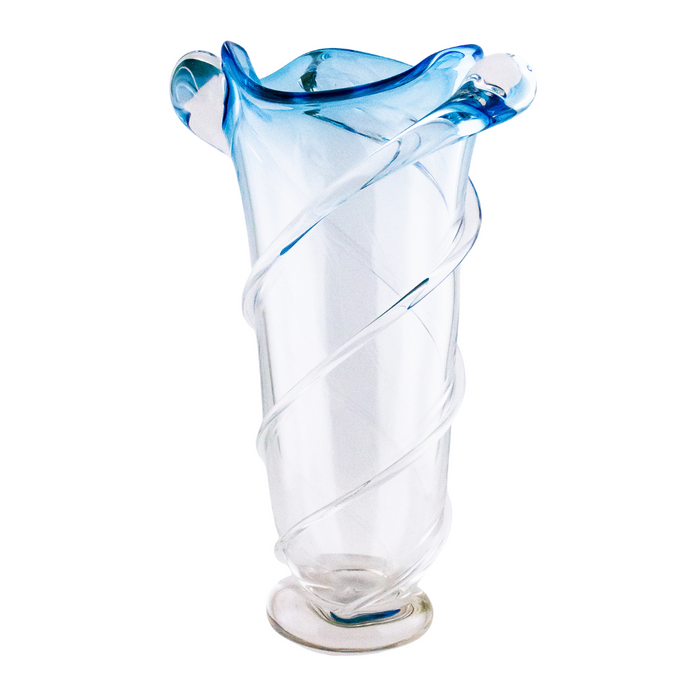Light Blue Tornado Vase