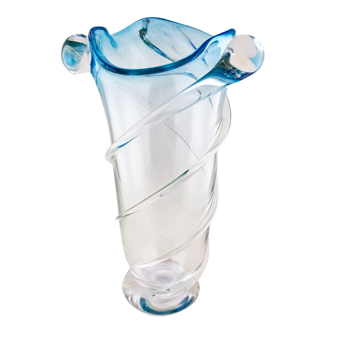 Light Blue Tornado Vase
