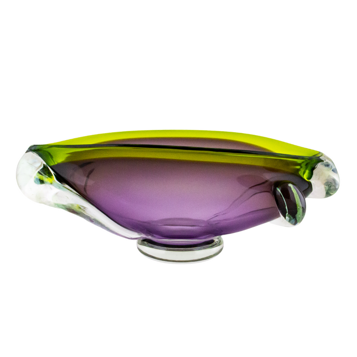 Purple Vase with Chartreuse Lip