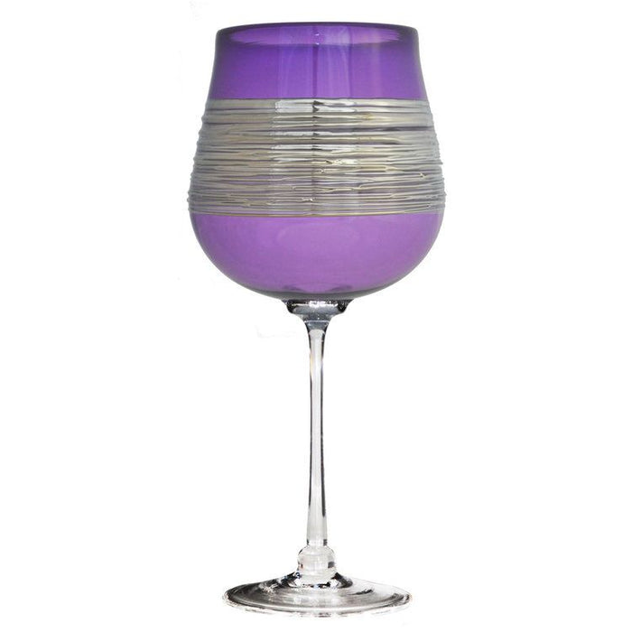 Amethyst Silverspun Wine Glass