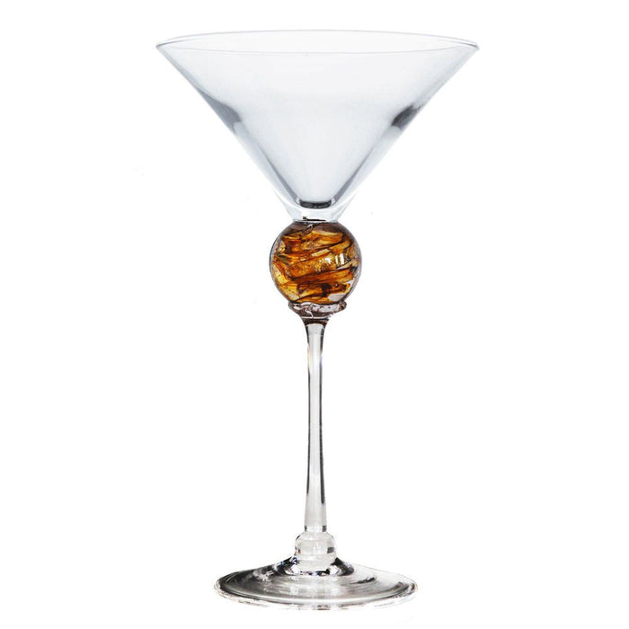 Gold Planet Martini Glass