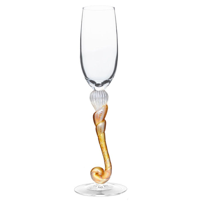 Gold Jack Flute Glass
