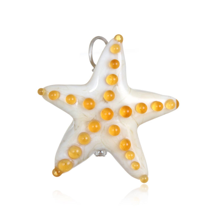 Glass Starfish Pendant Necklace