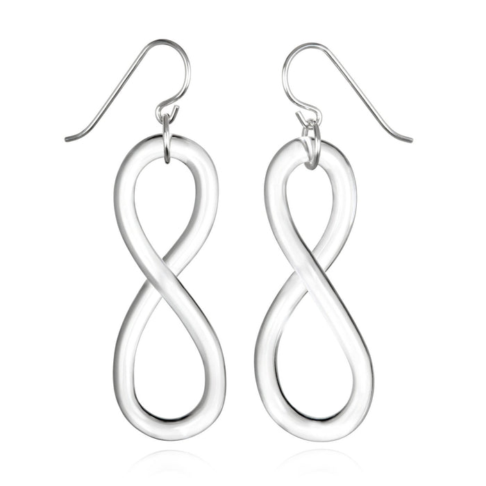 Glass Figure Eight Earrings