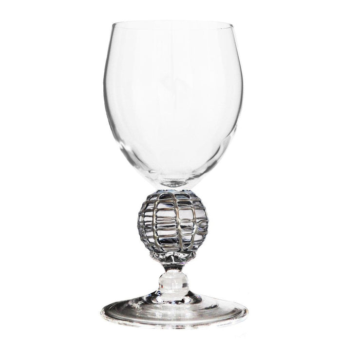 Silver Latitude Water Glass