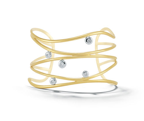 Scribble Wide Ribbon Cuff