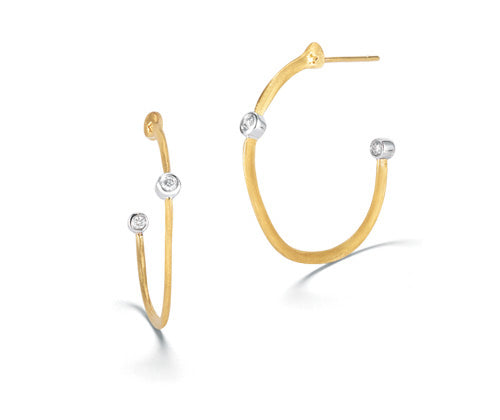 Scribble Simple Hoop Earrings