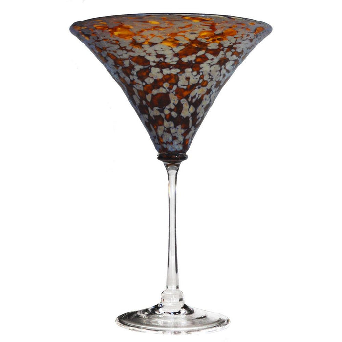 Aurora Silver Martini Glass