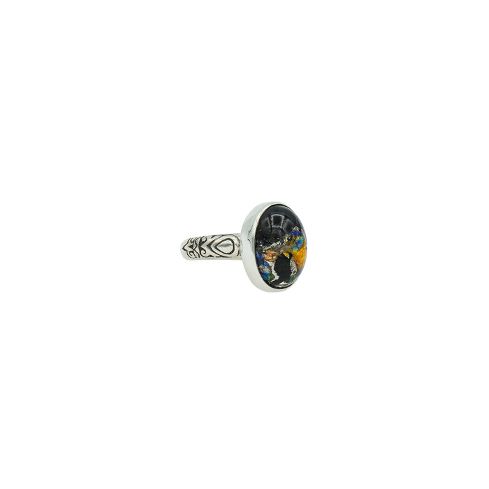 Leo Popper Oval Button Ring