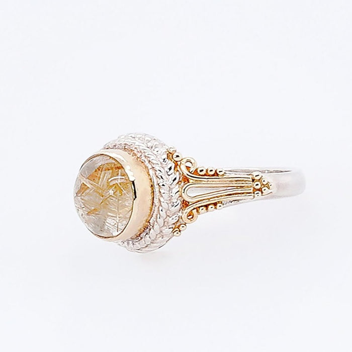 Rutilated Quartz Ring