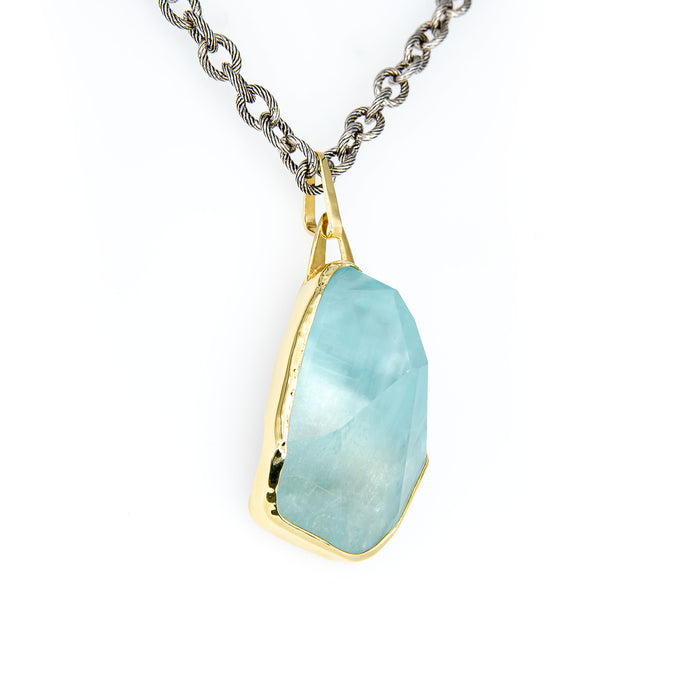 Aquamarine Statement Pendant