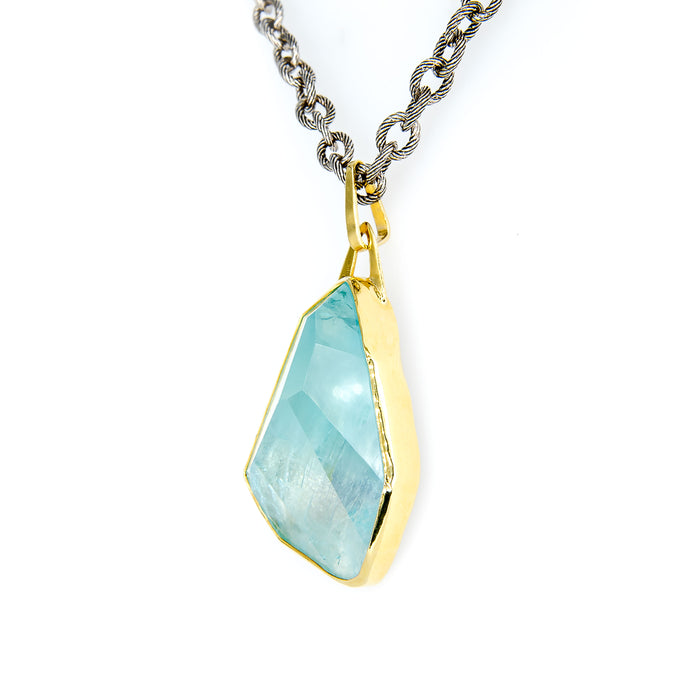 Aquamarine Statement Pendant