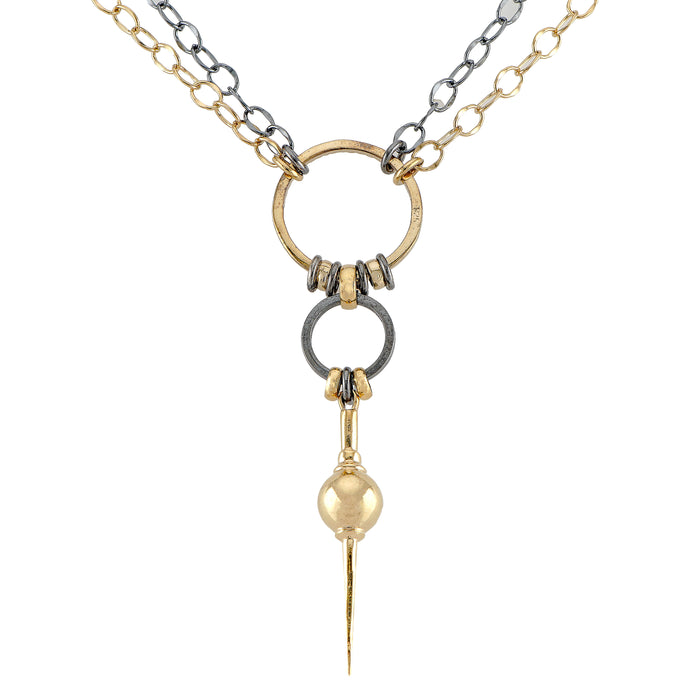 Gold Double Strand Avalon Necklace