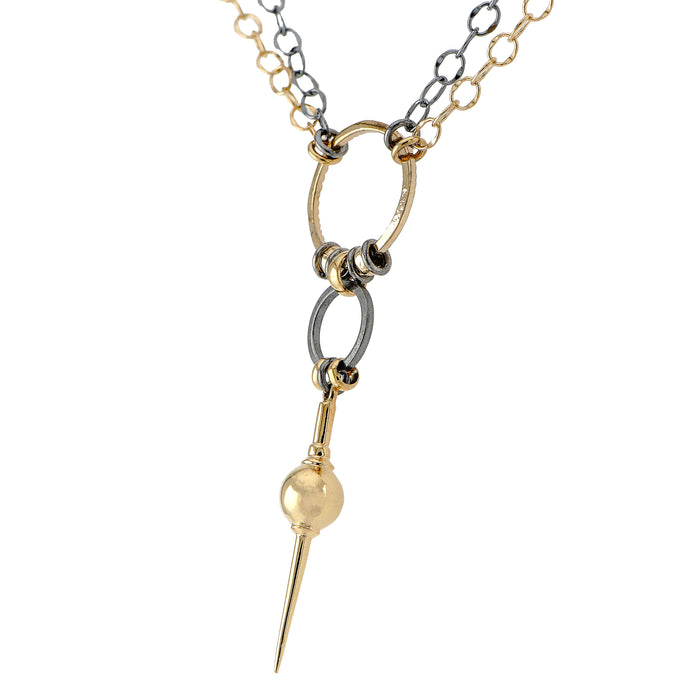 Gold Double Strand Avalon Necklace