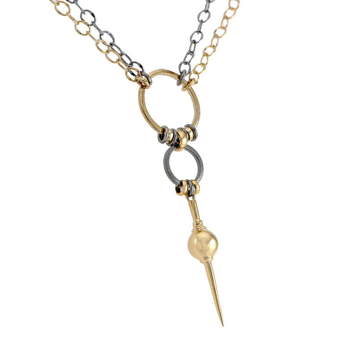 Gold Double Strand Avalon Necklace