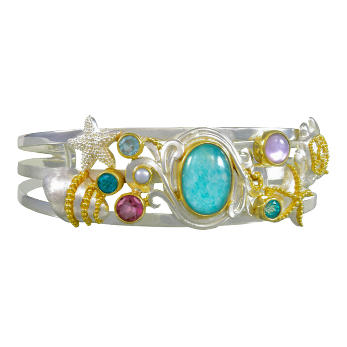 Sea Life Wave Cuff