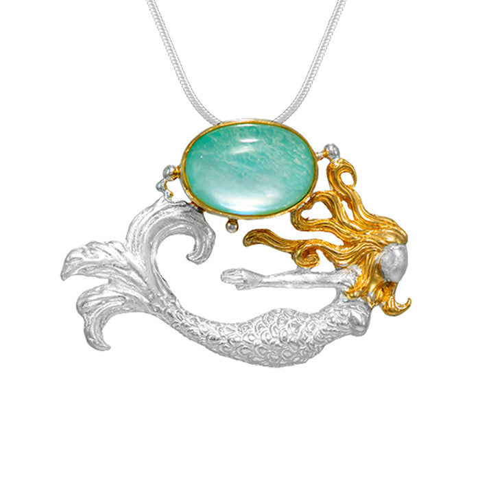 Swimming Mermaid Pendant